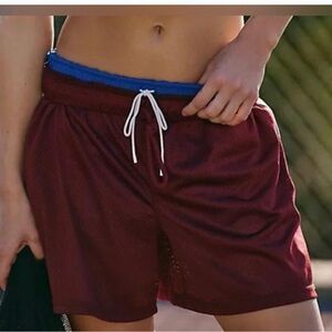 Women's Maroon Athletic Shorts